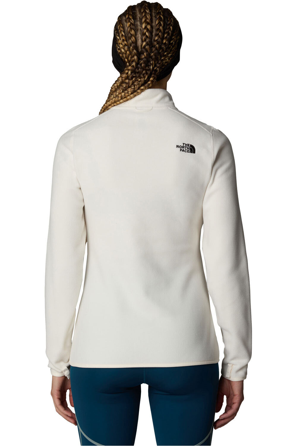 The North Face forro polar mujer W 100 GLACIER FZ vista trasera