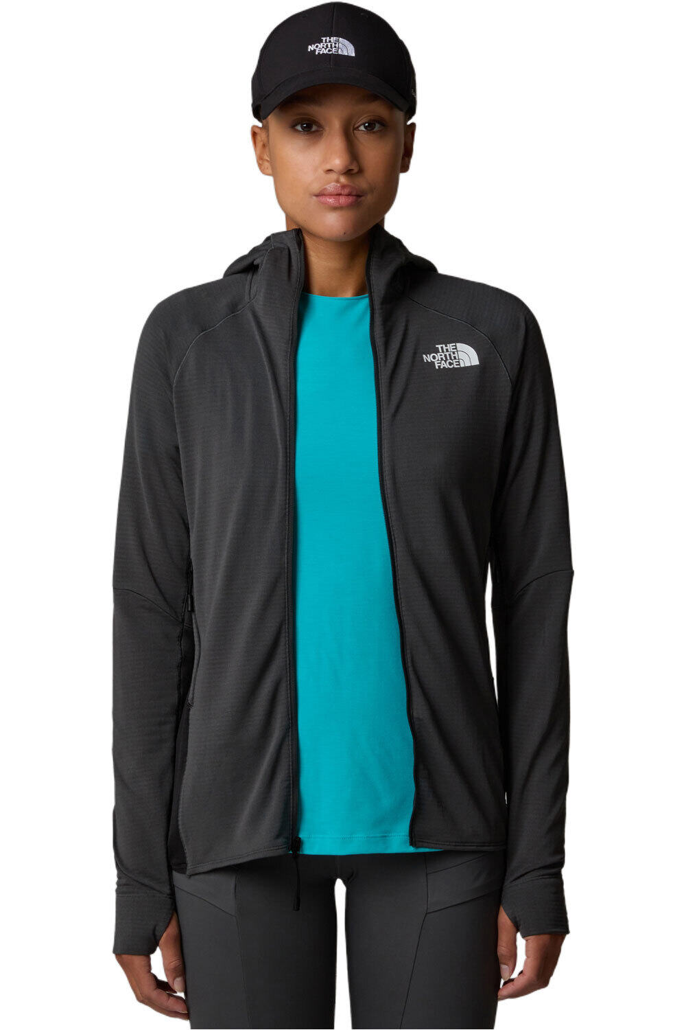The North Face forro polar mujer W BOLT POLARTEC HOODIE vista detalle