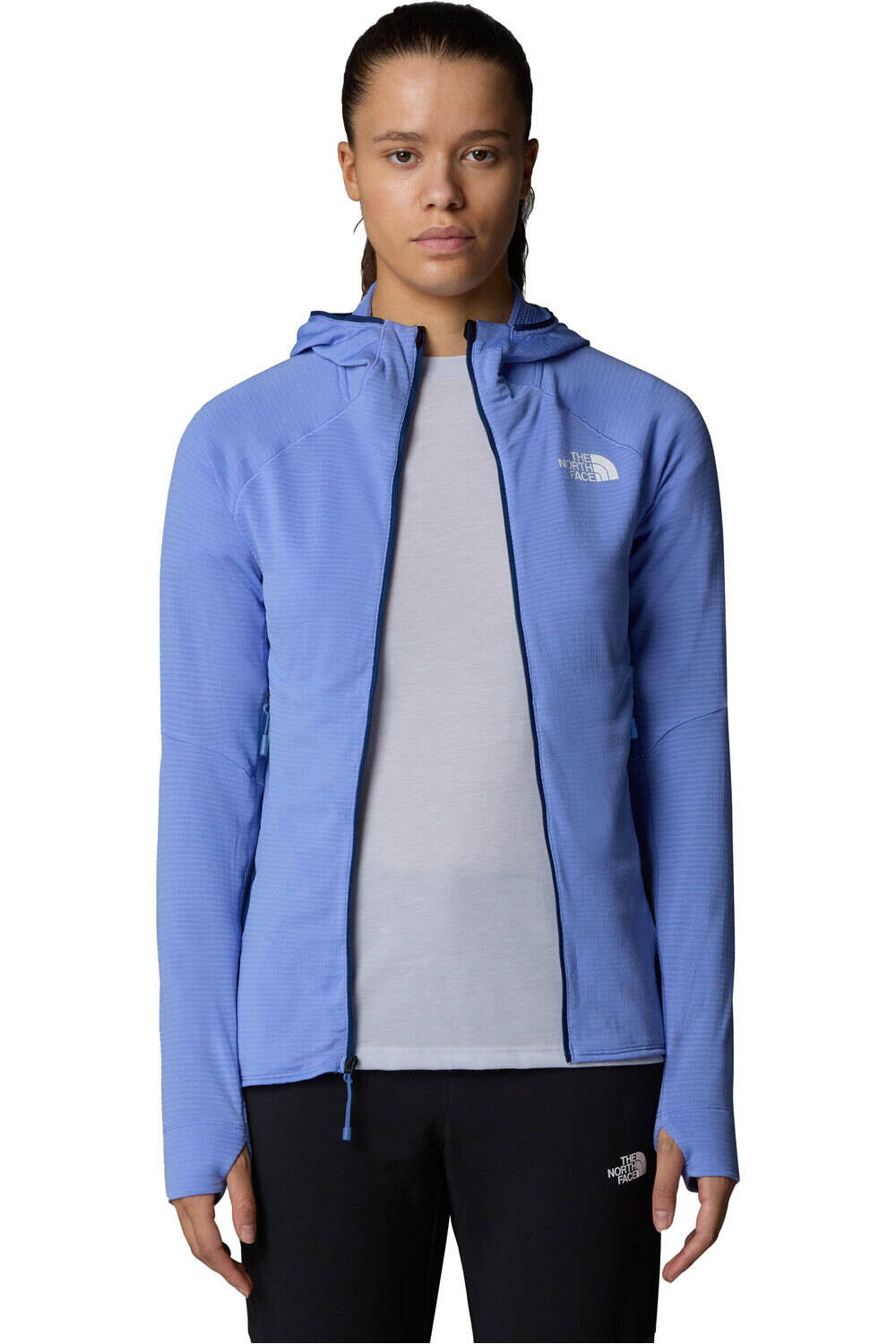 The North Face forro polar mujer W BOLT POLARTEC HOODIE vista trasera