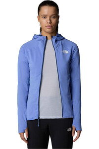 The North Face forro polar mujer W BOLT POLARTEC HOODIE vista trasera