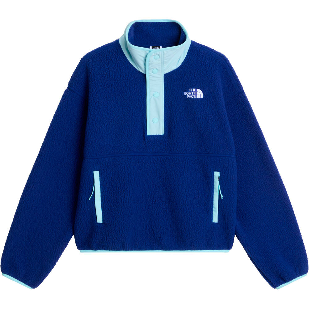 The North Face forro polar mujer W CRAGMONT SNAP 1/2 FLEECE JACKET vista detalle