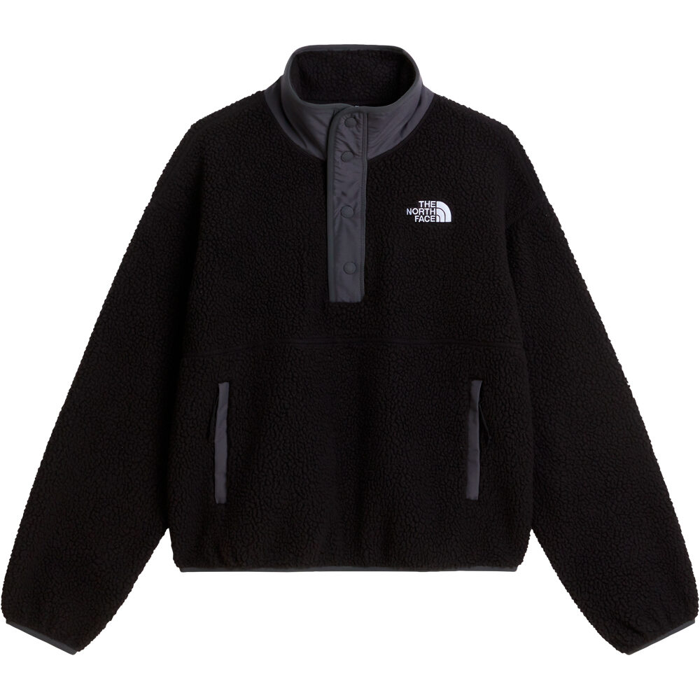 The North Face forro polar mujer W CRAGMONT SNAP 1/2 FLEECE JACKET vista detalle