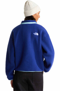 The North Face forro polar mujer W CRAGMONT SNAP 1/2 FLEECE JACKET vista trasera