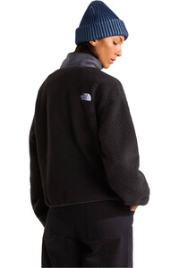 The North Face forro polar mujer W CRAGMONT SNAP 1/2 FLEECE JACKET vista trasera