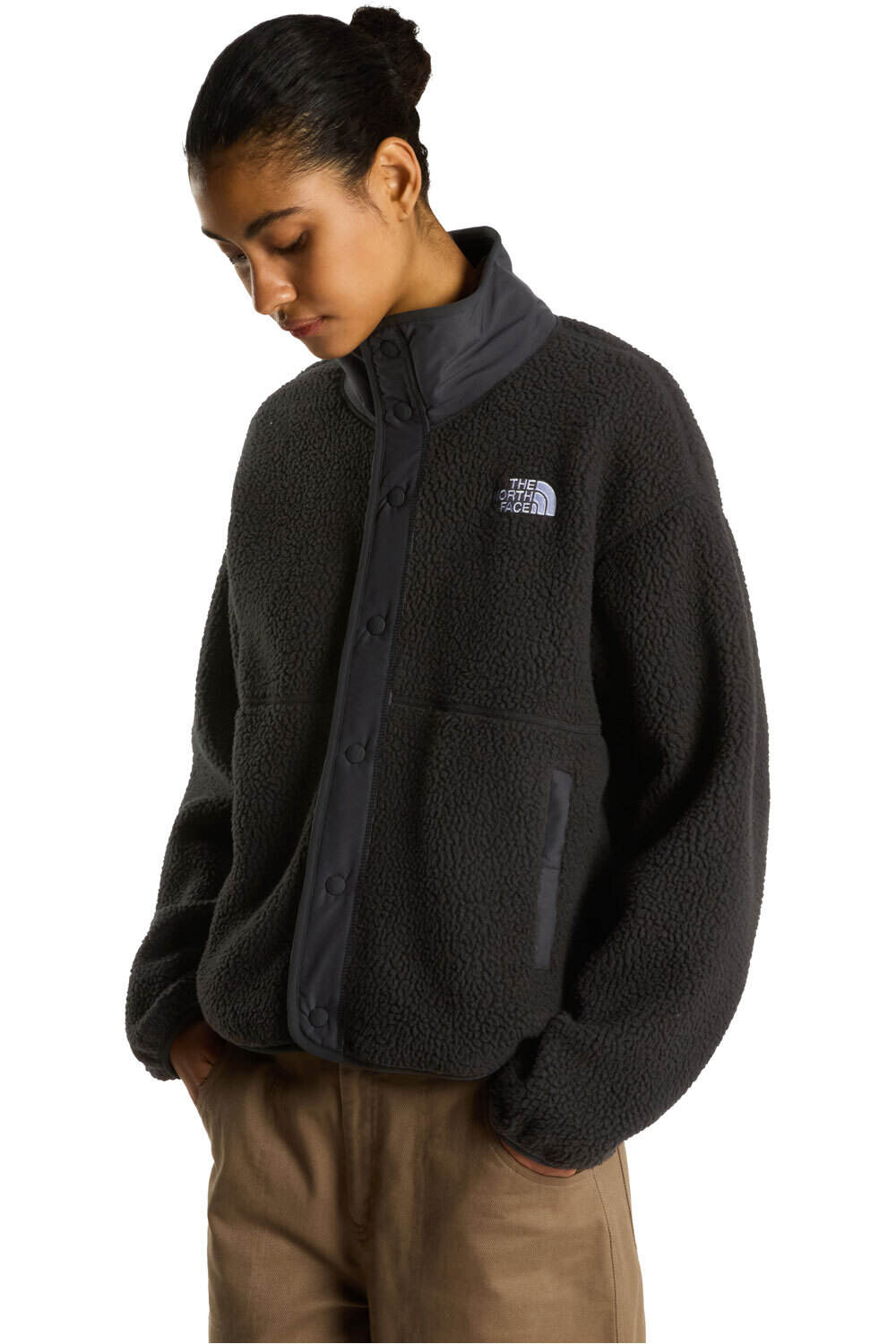 The North Face forro polar mujer W CRAGMONT SNAP FRONT FLEECE JACKET vista frontal