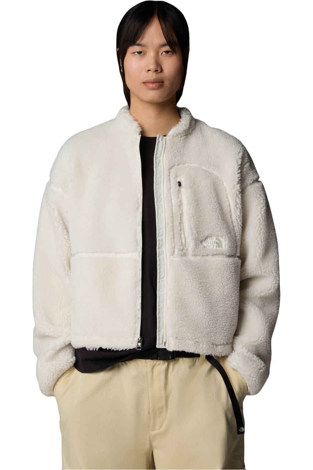 The North Face forro polar mujer W EXTREME PILE 2 FZ JACKET vista detalle