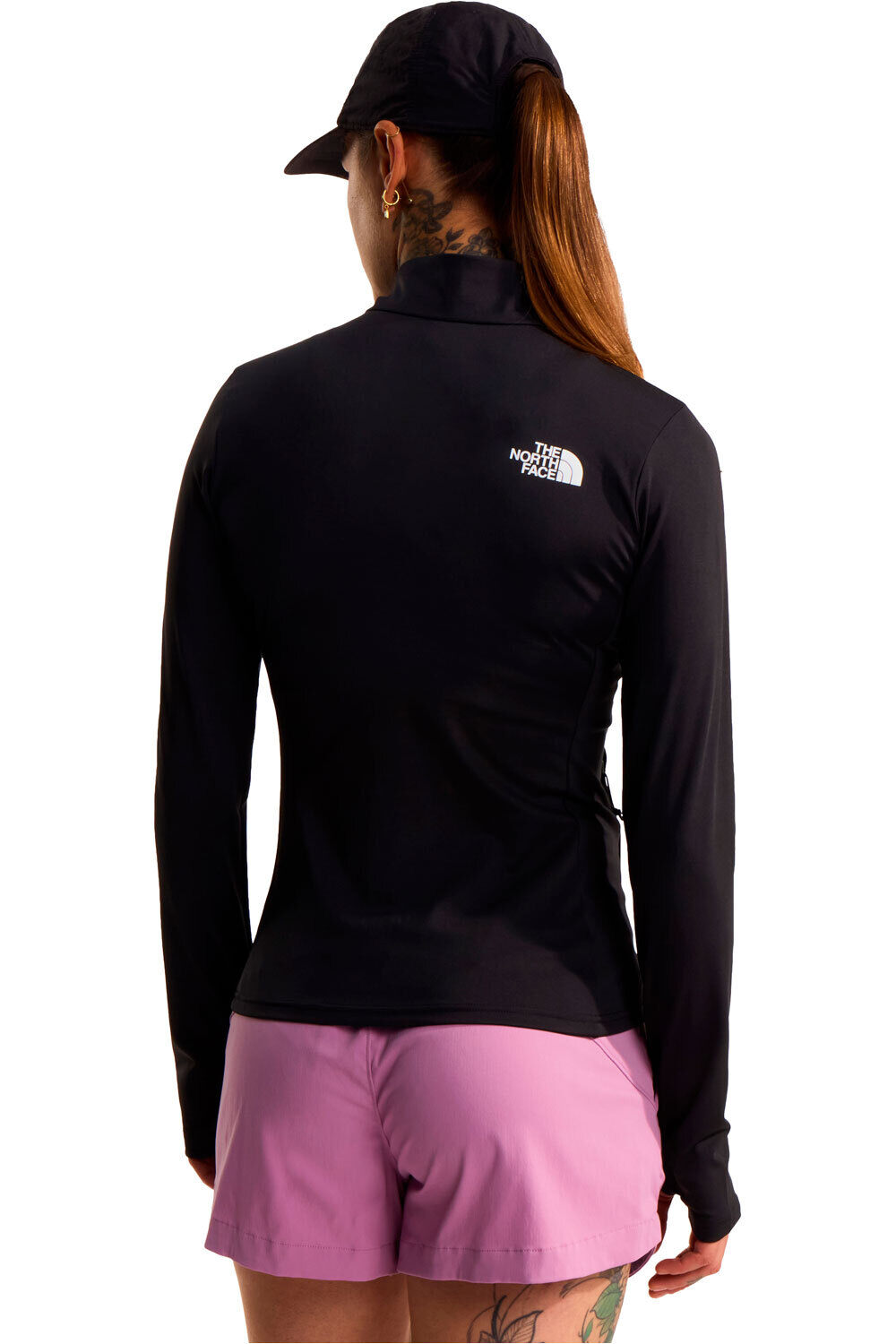 The North Face forro polar mujer W FLEX FULL ZIP JACKET vista trasera