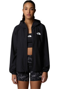 The North Face forro polar mujer W FLEX WOVEN FZ HOOD vista detalle
