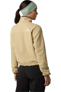 The North Face forro polar mujer W GLACIER FLEECE 1/2 ZIP SHORT JACKET vista trasera
