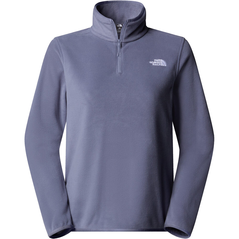 The North Face forro polar mujer W GLACIER FLEECE 1/4 ZIP JACKET vista detalle
