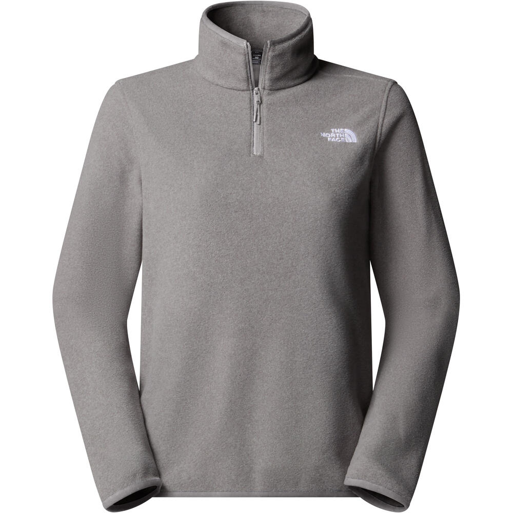 The North Face forro polar mujer W GLACIER FLEECE 1/4 ZIP JACKET vista detalle