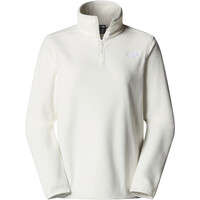 The North Face forro polar mujer W GLACIER FLEECE 1/4 ZIP JACKET vista detalle