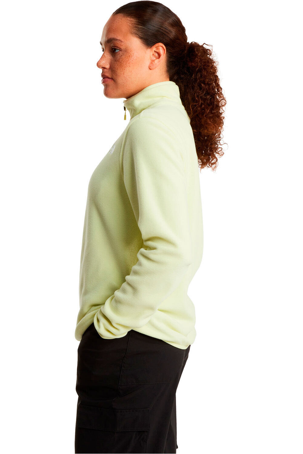 The North Face forro polar mujer W GLACIER FLEECE 1/4 ZIP JACKET vista detalle