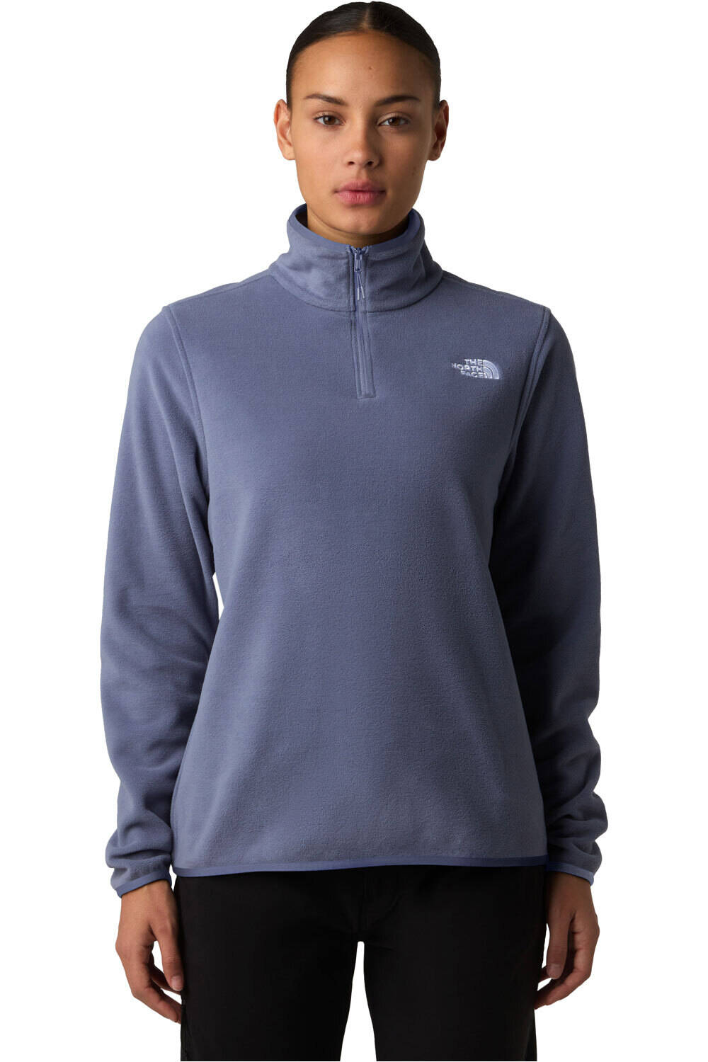 The North Face forro polar mujer W GLACIER FLEECE 1/4 ZIP JACKET vista frontal