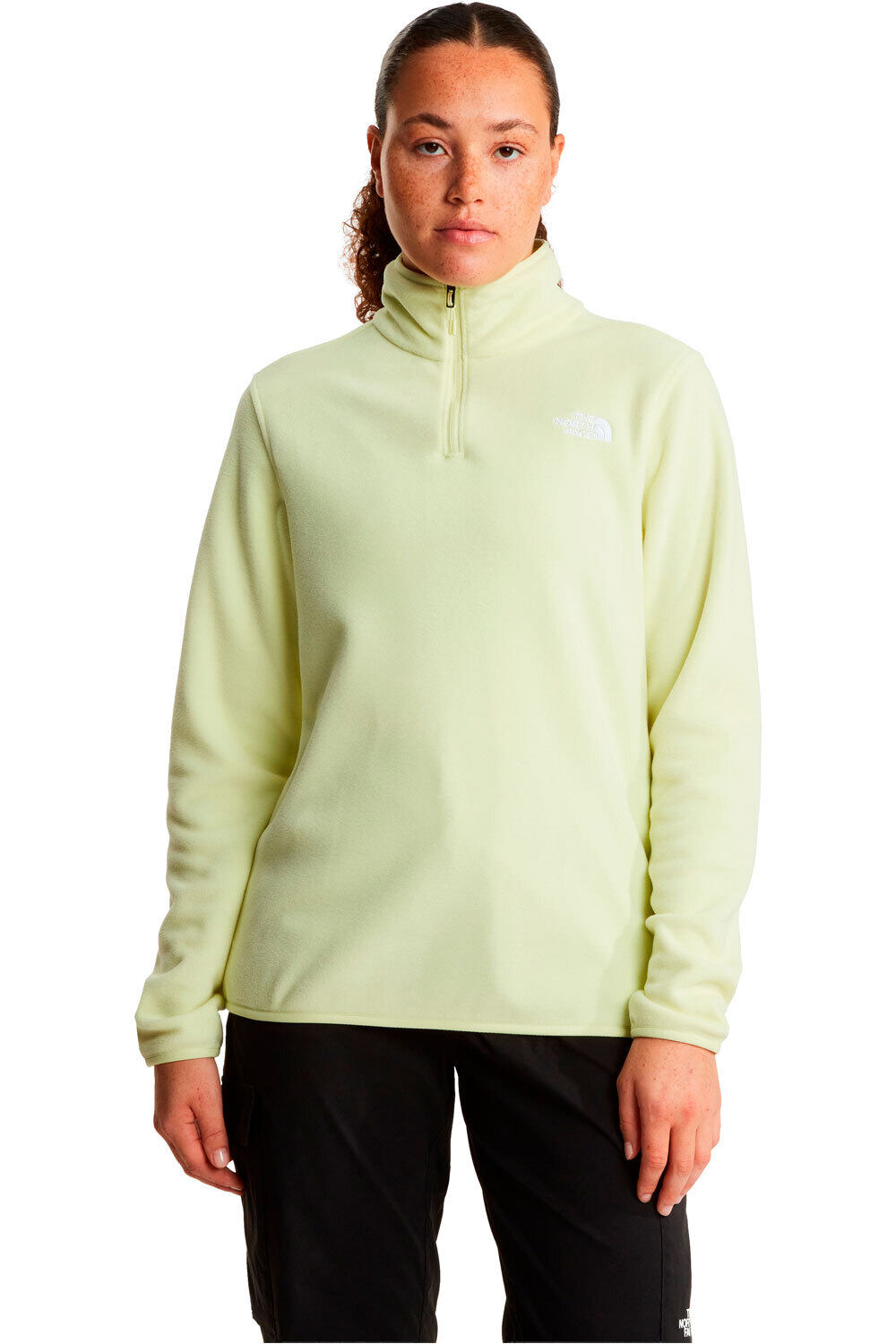 The North Face forro polar mujer W GLACIER FLEECE 1/4 ZIP JACKET vista frontal