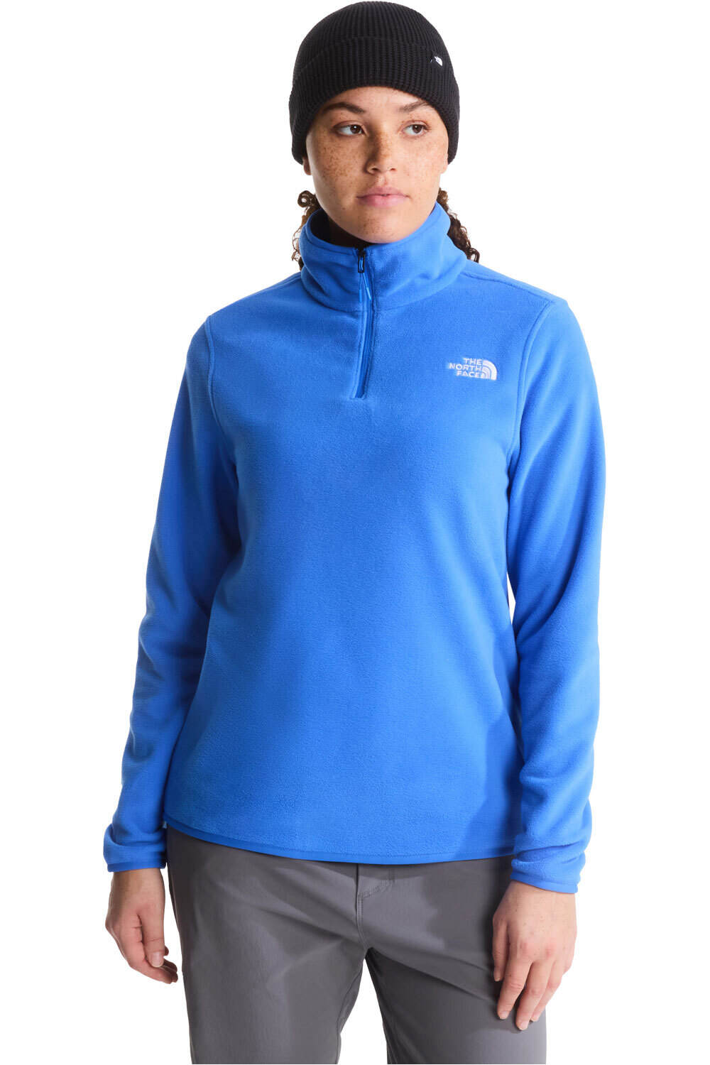 The North Face forro polar mujer W GLACIER FLEECE 1/4 ZIP JACKET vista frontal