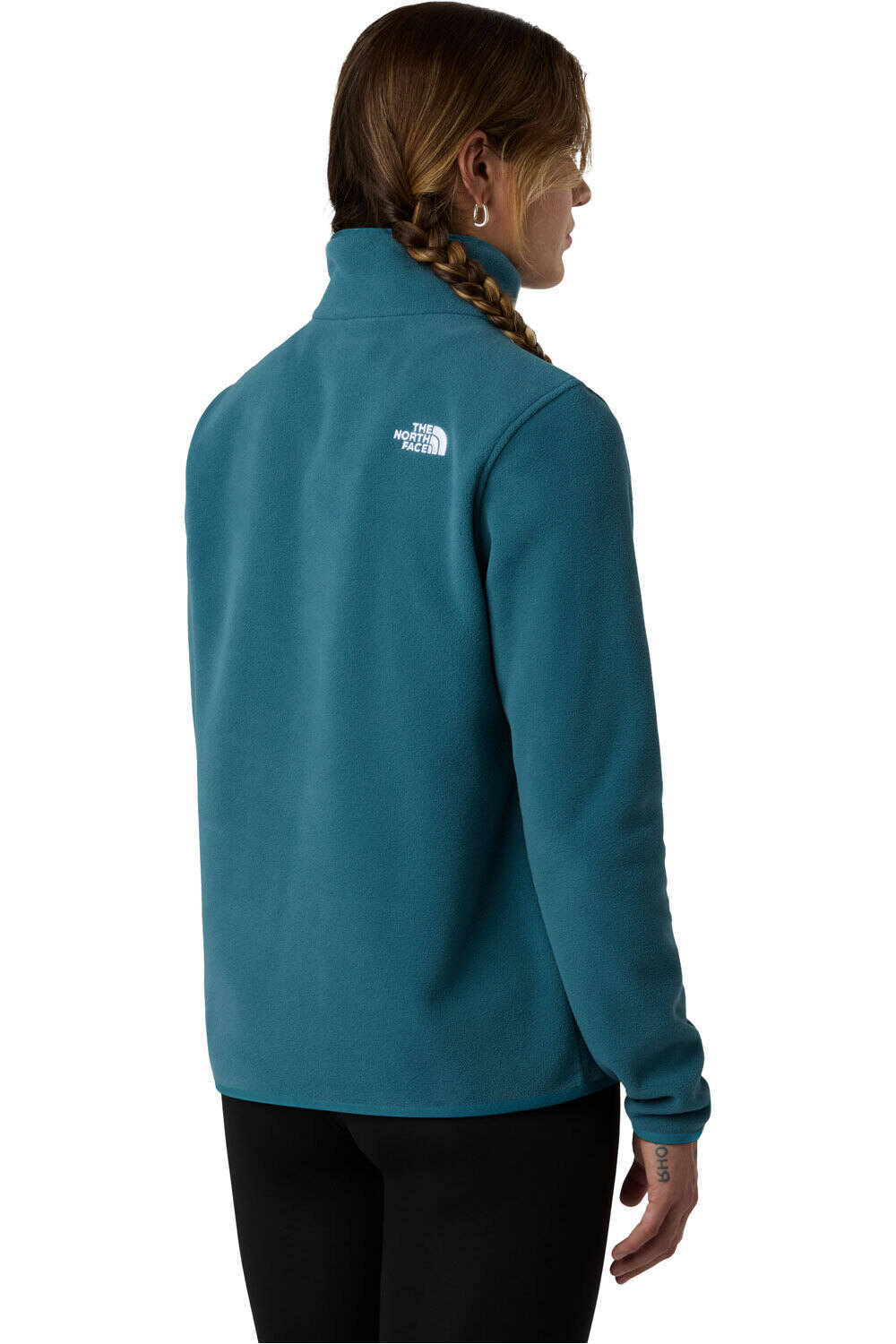 The North Face forro polar mujer W GLACIER FLEECE 1/4 ZIP JACKET vista trasera
