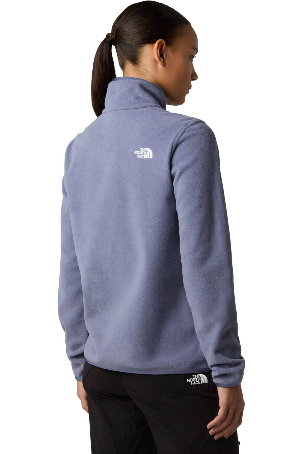 The North Face forro polar mujer W GLACIER FLEECE 1/4 ZIP JACKET vista trasera