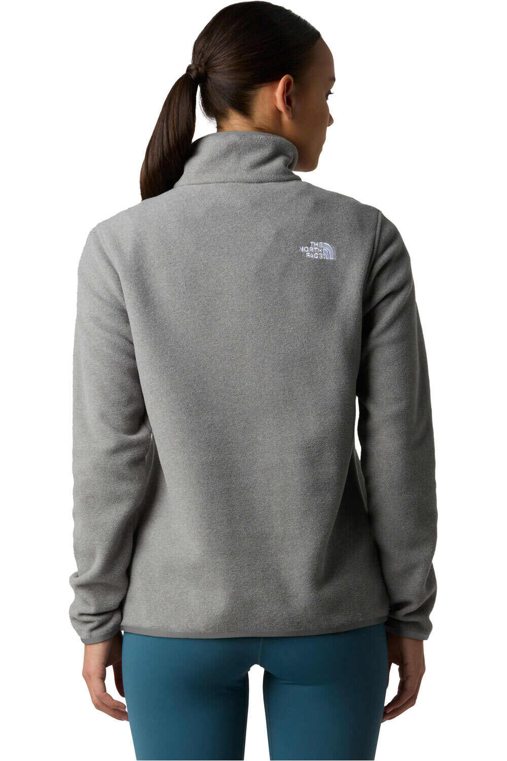 The North Face forro polar mujer W GLACIER FLEECE 1/4 ZIP JACKET vista trasera