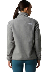 The North Face forro polar mujer W GLACIER FLEECE 1/4 ZIP JACKET vista trasera