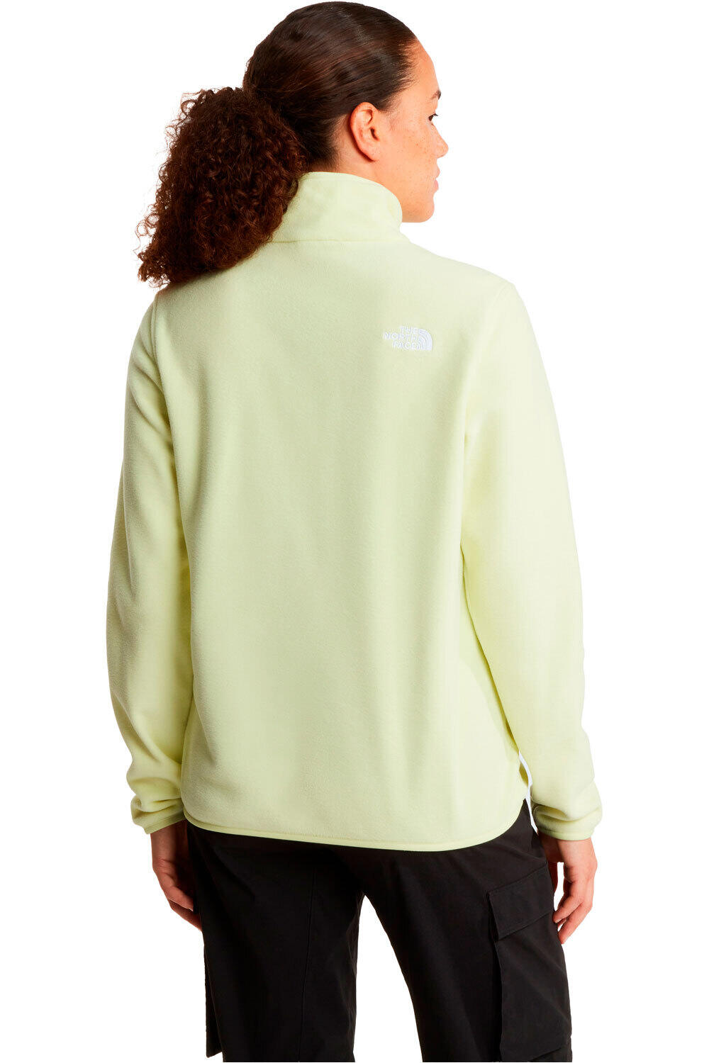 The North Face forro polar mujer W GLACIER FLEECE 1/4 ZIP JACKET vista trasera