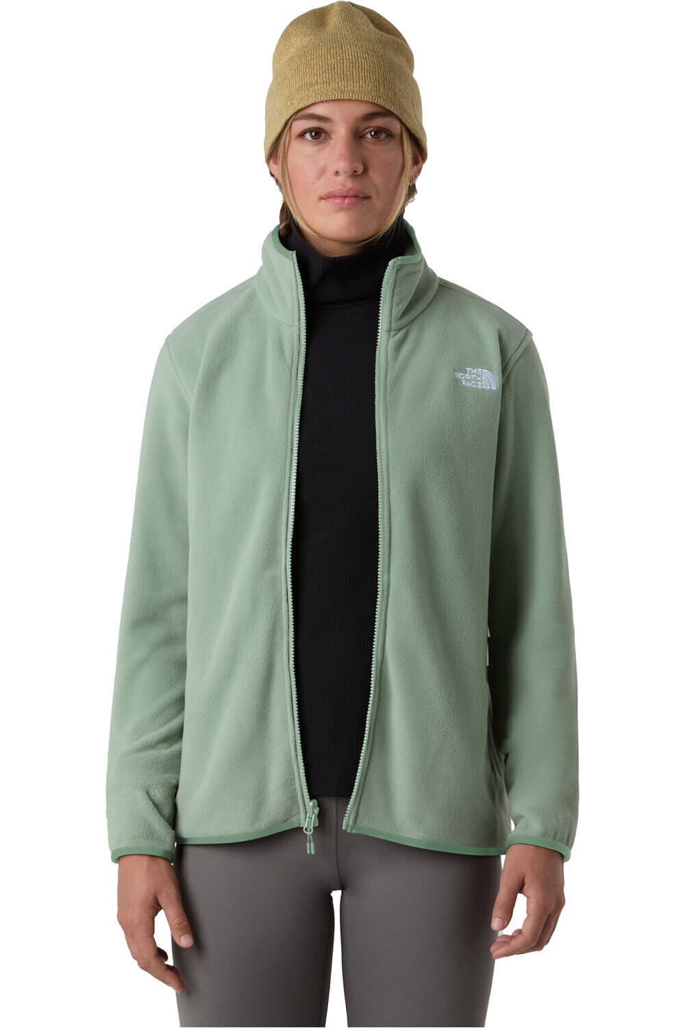 The North Face forro polar mujer W GLACIER FLEECE JACKET vista detalle