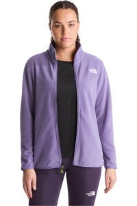 The North Face forro polar mujer W GLACIER FLEECE JACKET vista detalle