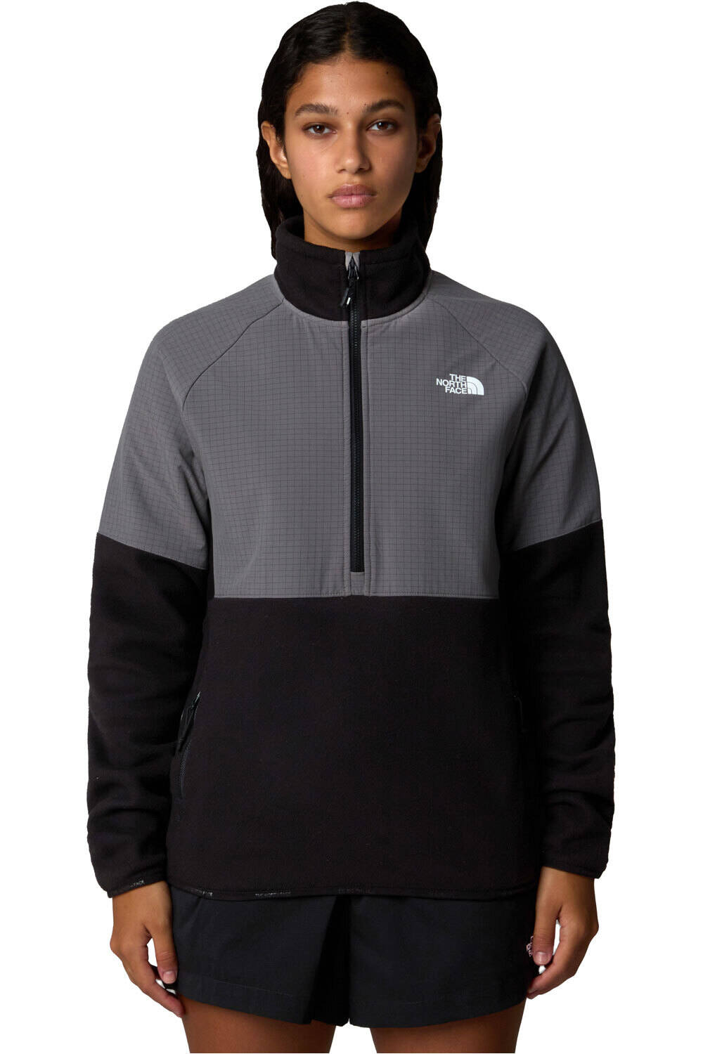 The North Face forro polar mujer W GLACIER HEAVYWEIGHT 1/2 ZIP JACKET vista frontal