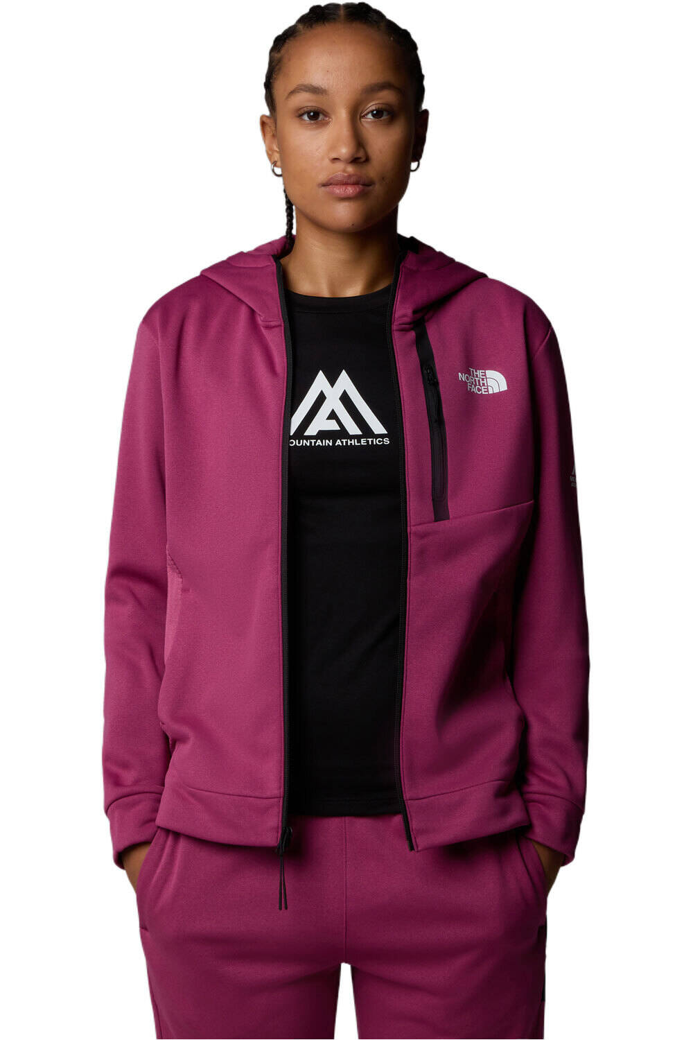 The North Face forro polar mujer W MA FZ FLEECE vista detalle