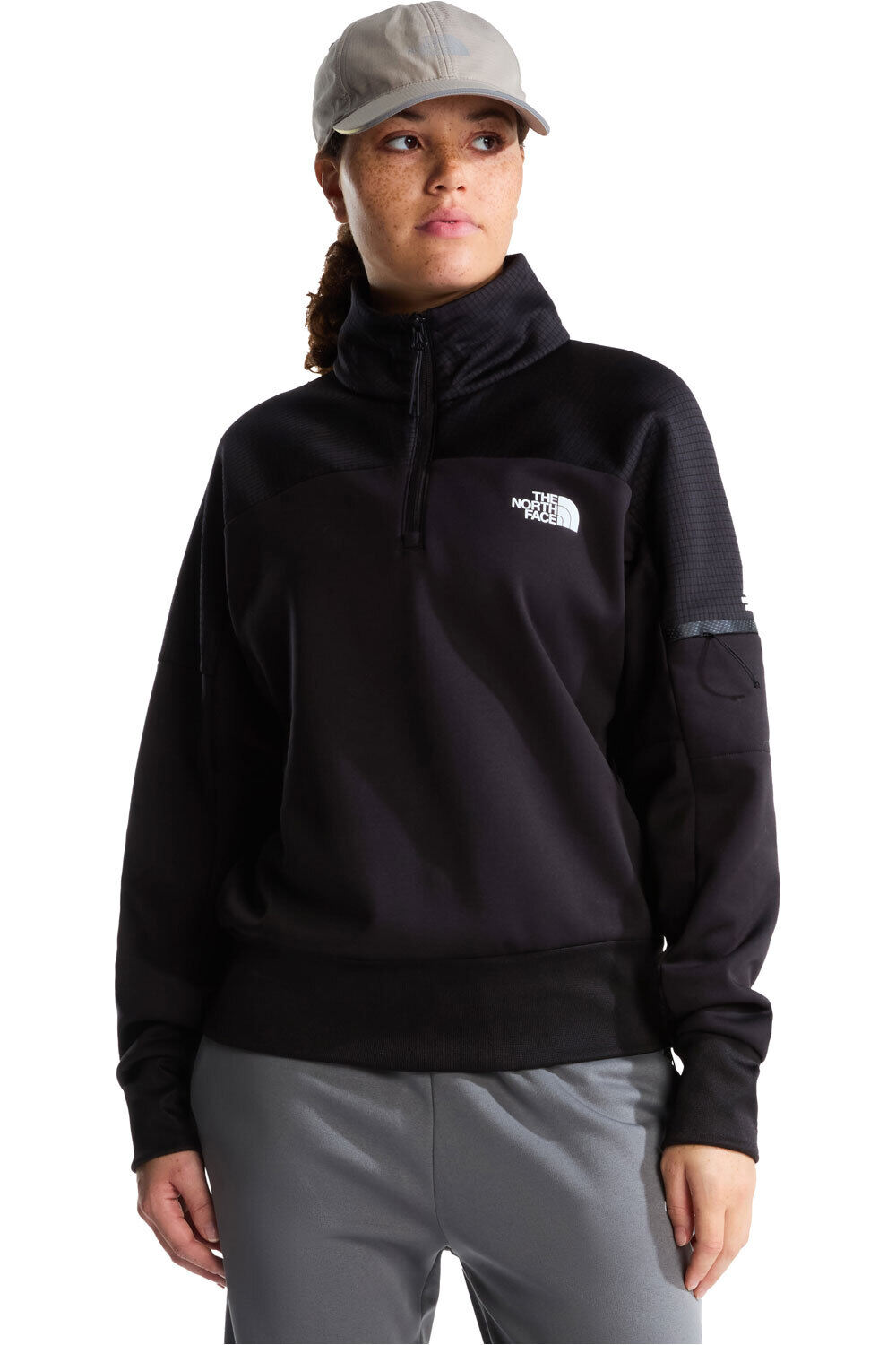 The North Face forro polar mujer W MOUNTAIN ATHLETICS 1/4 ZIP FLEECE 2.0 vista frontal