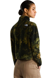 The North Face forro polar mujer W NOVELTY LOGO GLACIER 1/4 ZIP - PRINT vista trasera