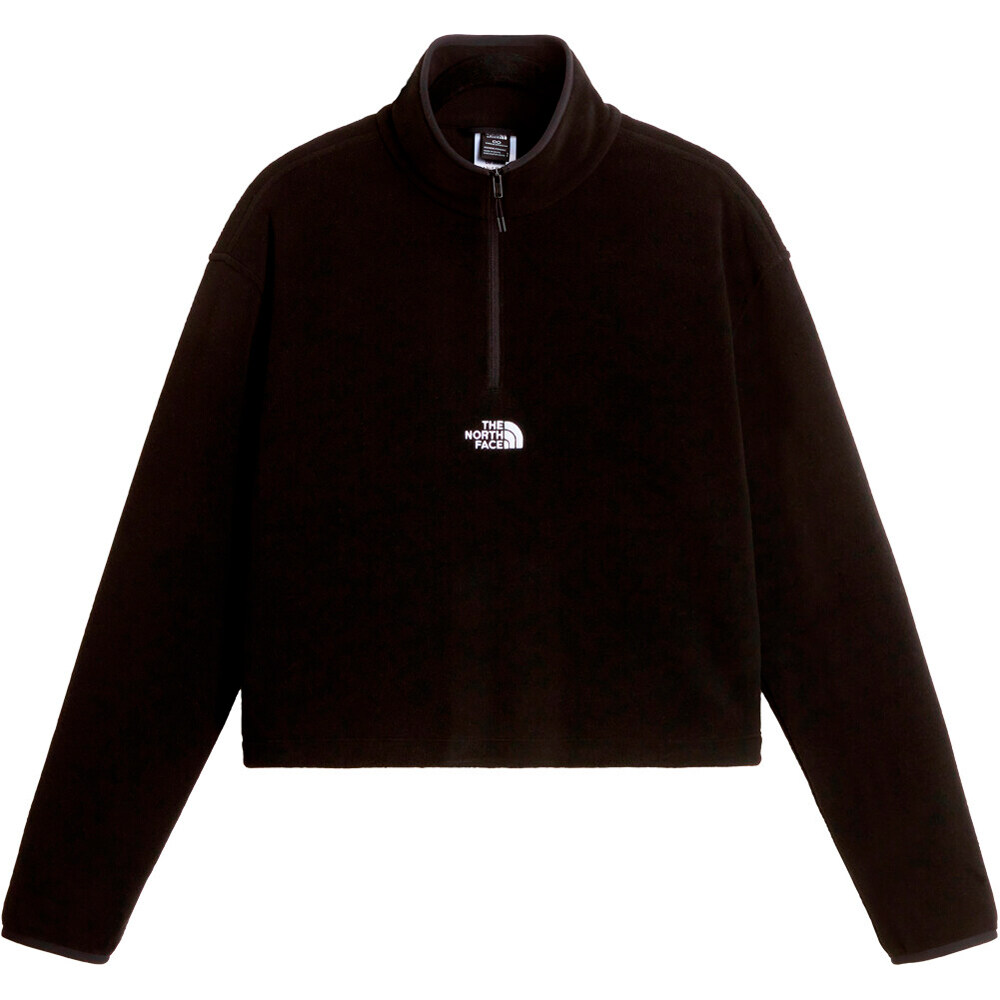 The North Face forro polar mujer W NOVELTY LOGO GLACIER 1/4 ZIP vista detalle