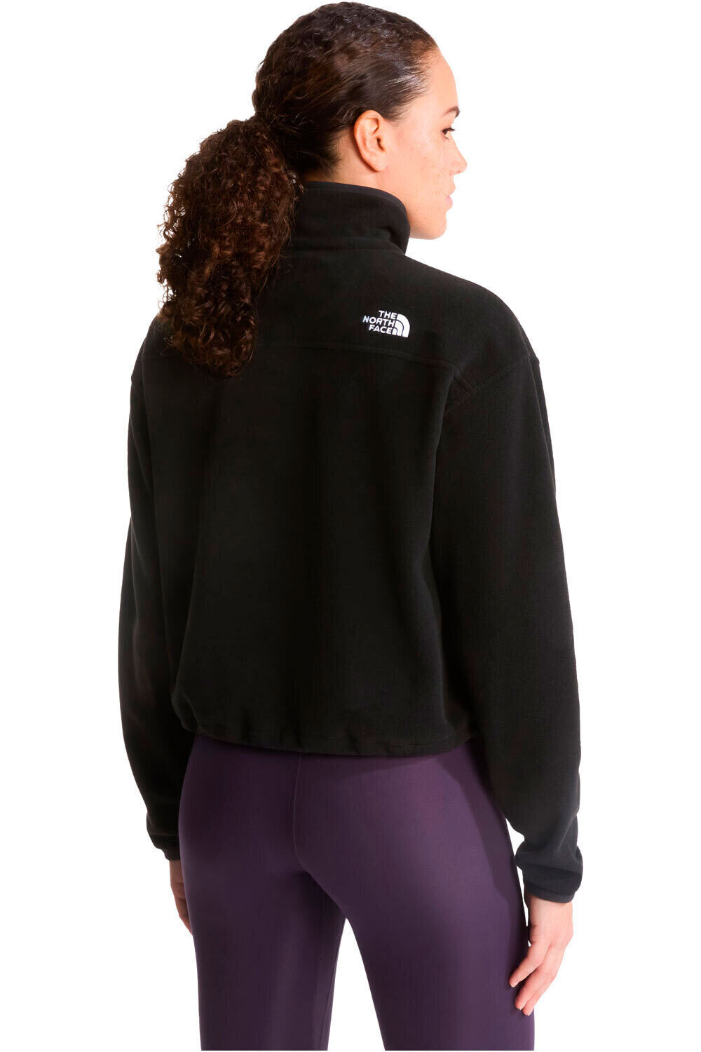The North Face forro polar mujer W NOVELTY LOGO GLACIER 1/4 ZIP vista trasera