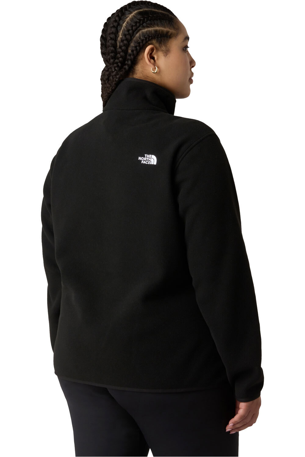 The North Face forro polar mujer W PLUS GLACIER FLEECE 1/4 ZIP JACKET vista trasera
