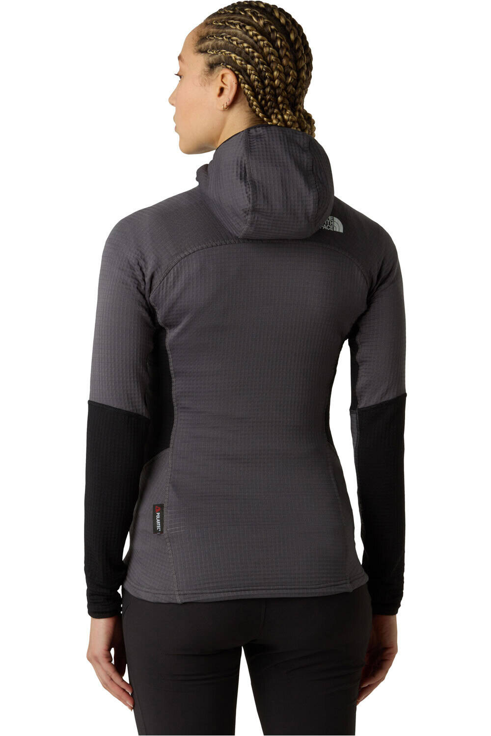 The North Face forro polar mujer W POLARTEC POWERGRID STORMGAP HOODIE vista trasera
