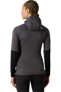 The North Face forro polar mujer W POLARTEC POWERGRID STORMGAP HOODIE vista trasera