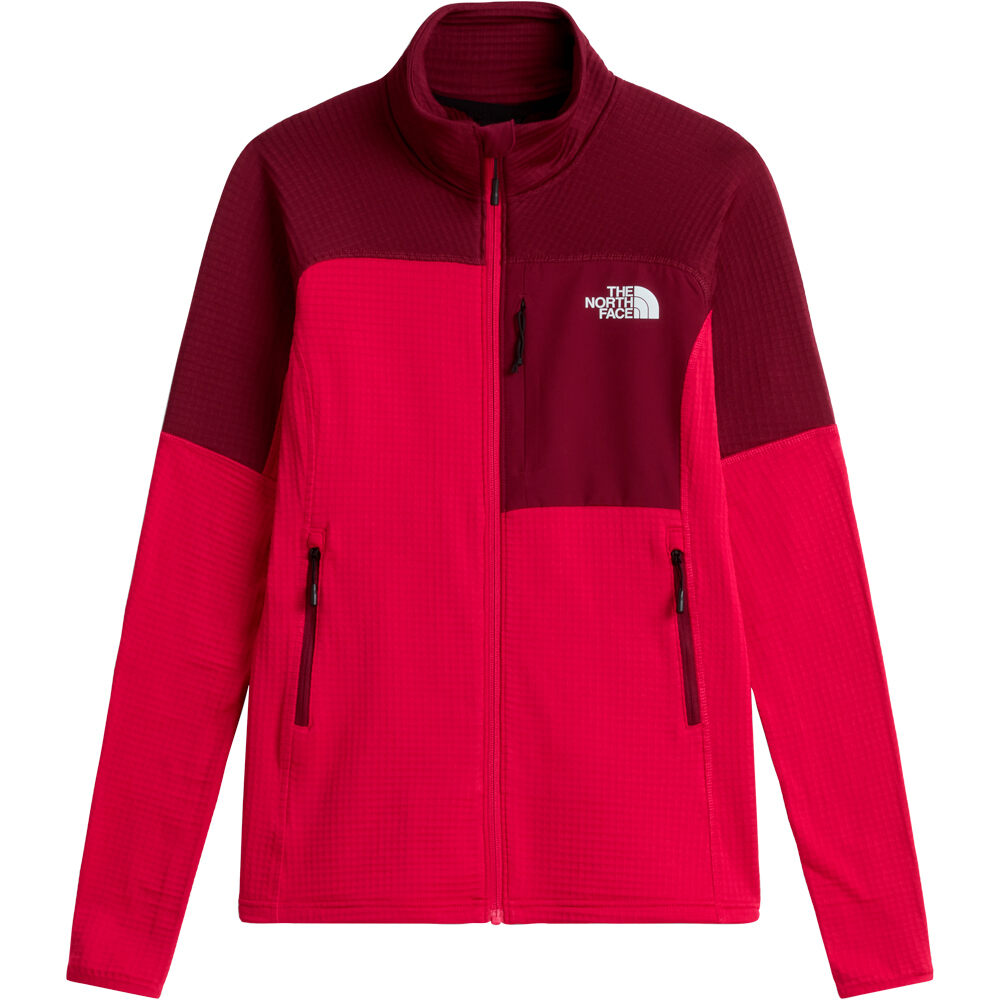 The North Face forro polar mujer W POLARTEC POWERGRID STORMGAP JACKET vista detalle