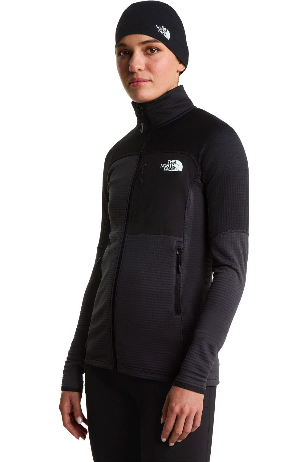 The North Face forro polar mujer W POLARTEC POWERGRID STORMGAP JACKET vista frontal