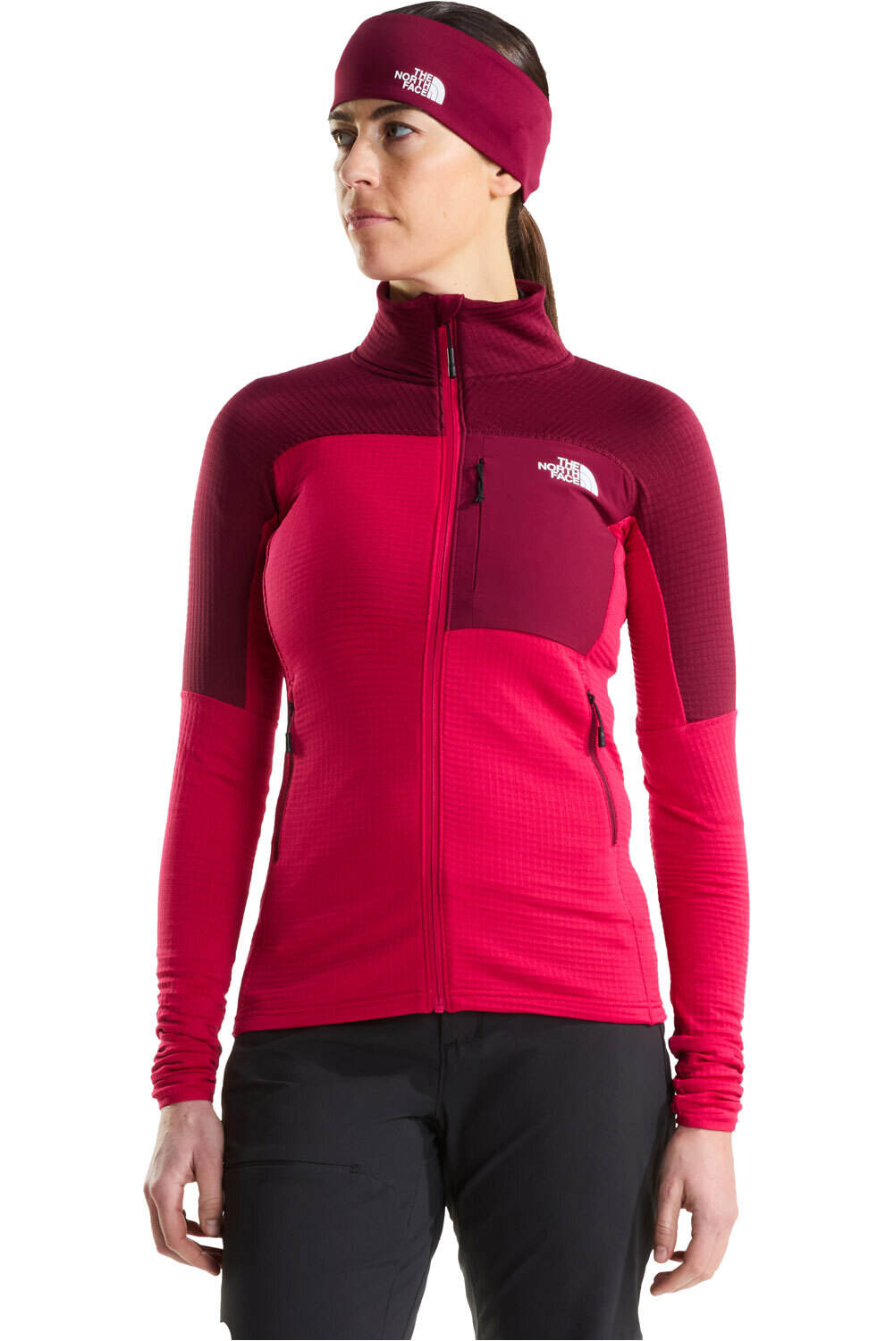 The North Face forro polar mujer W POLARTEC POWERGRID STORMGAP JACKET vista frontal