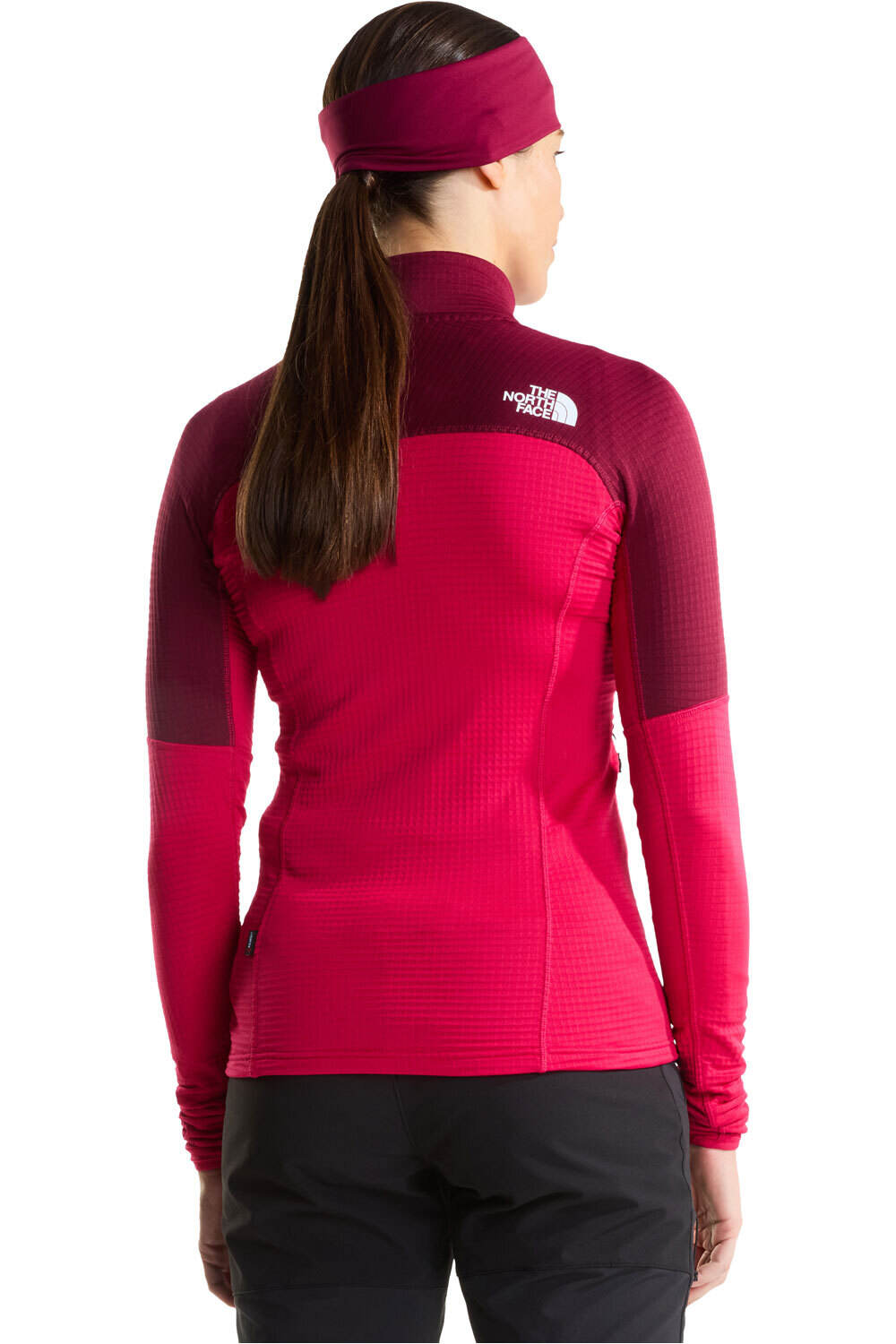 The North Face forro polar mujer W POLARTEC POWERGRID STORMGAP JACKET vista trasera