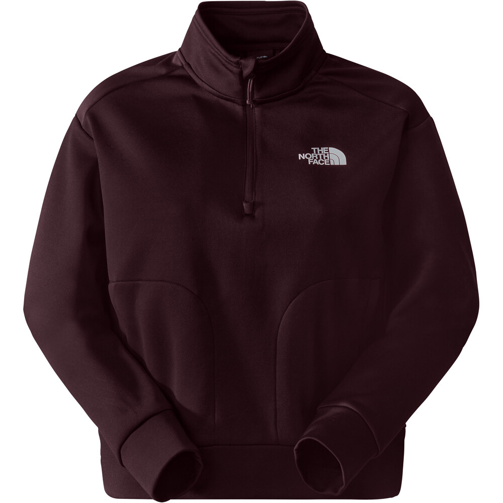 The North Face forro polar mujer W REAXION FLEECE 1/4 ZIP vista frontal
