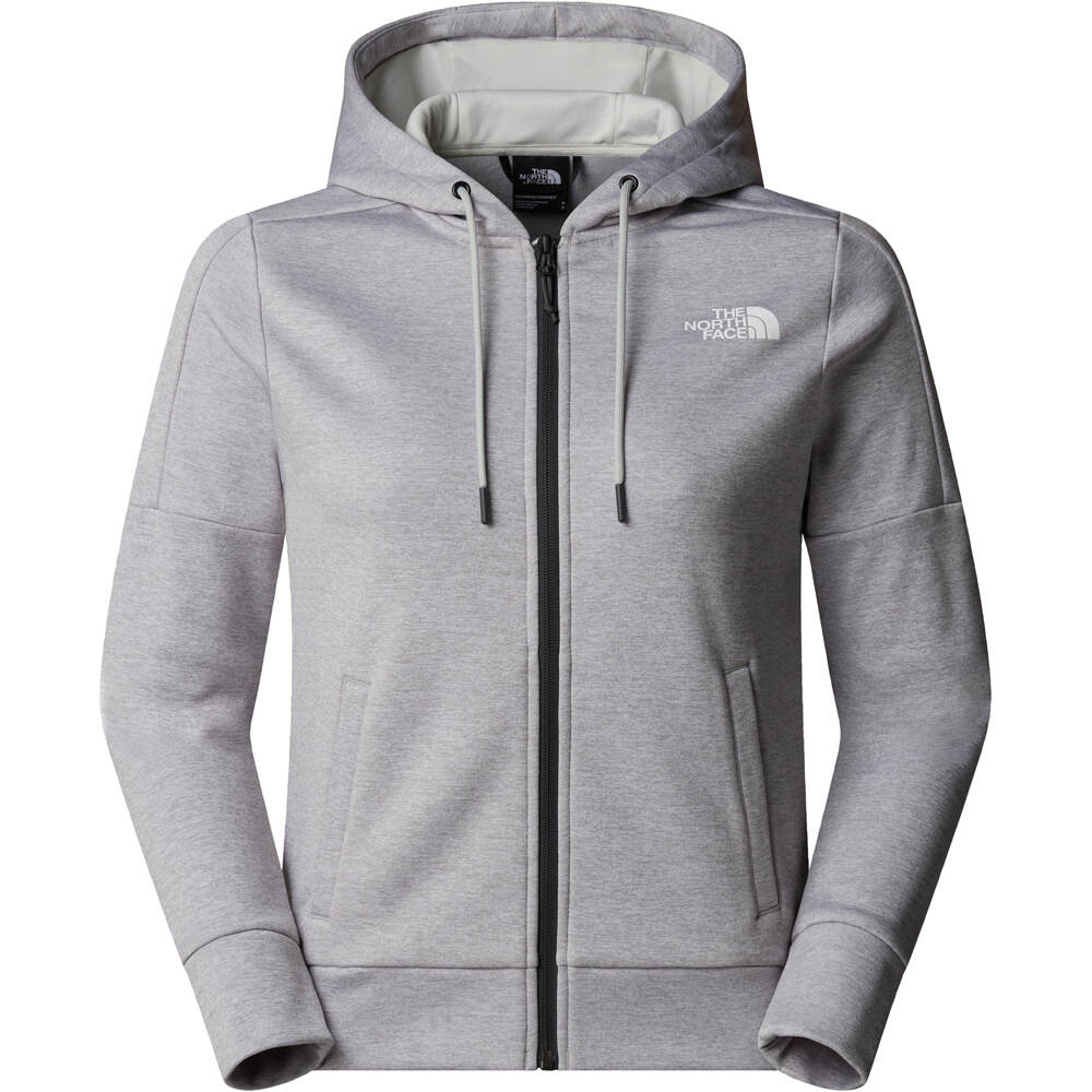 The North Face forro polar mujer W REAXION FLEECE F/Z HOODIE 03