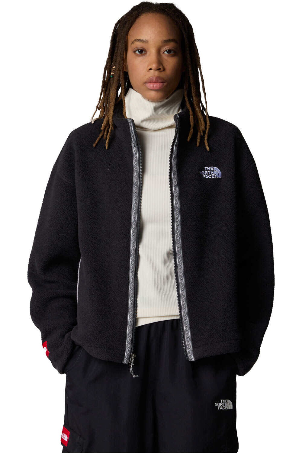 The North Face forro polar mujer W TNF FLEESKI FZ JACKET vista detalle