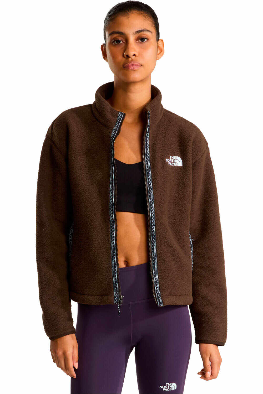 The North Face forro polar mujer W TNF FLEESKI FZ JACKET vista detalle