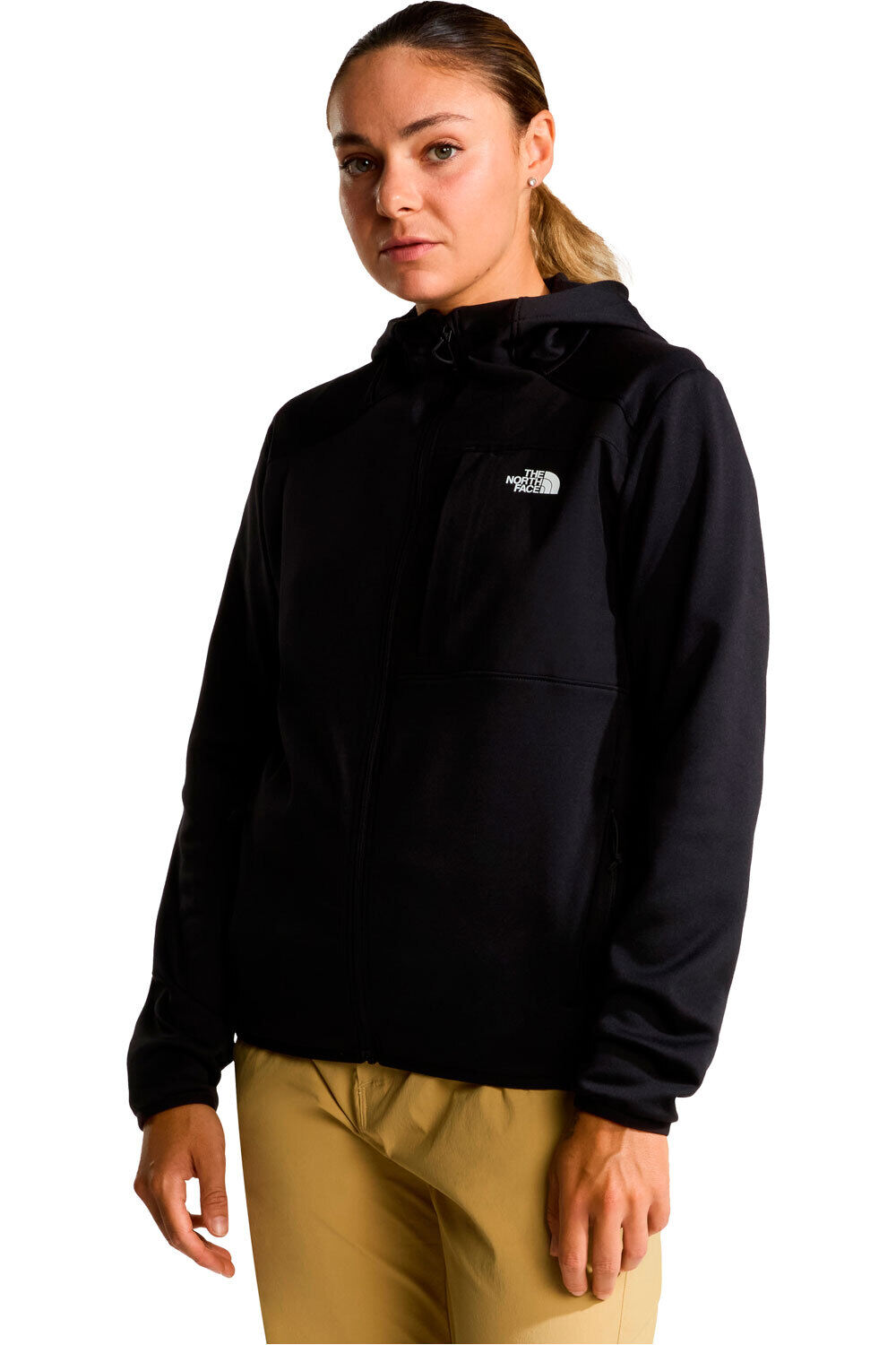 The North Face forro polar mujer W TNF PERFORMANCE FLEECE FULL ZIP HOODIE vista frontal