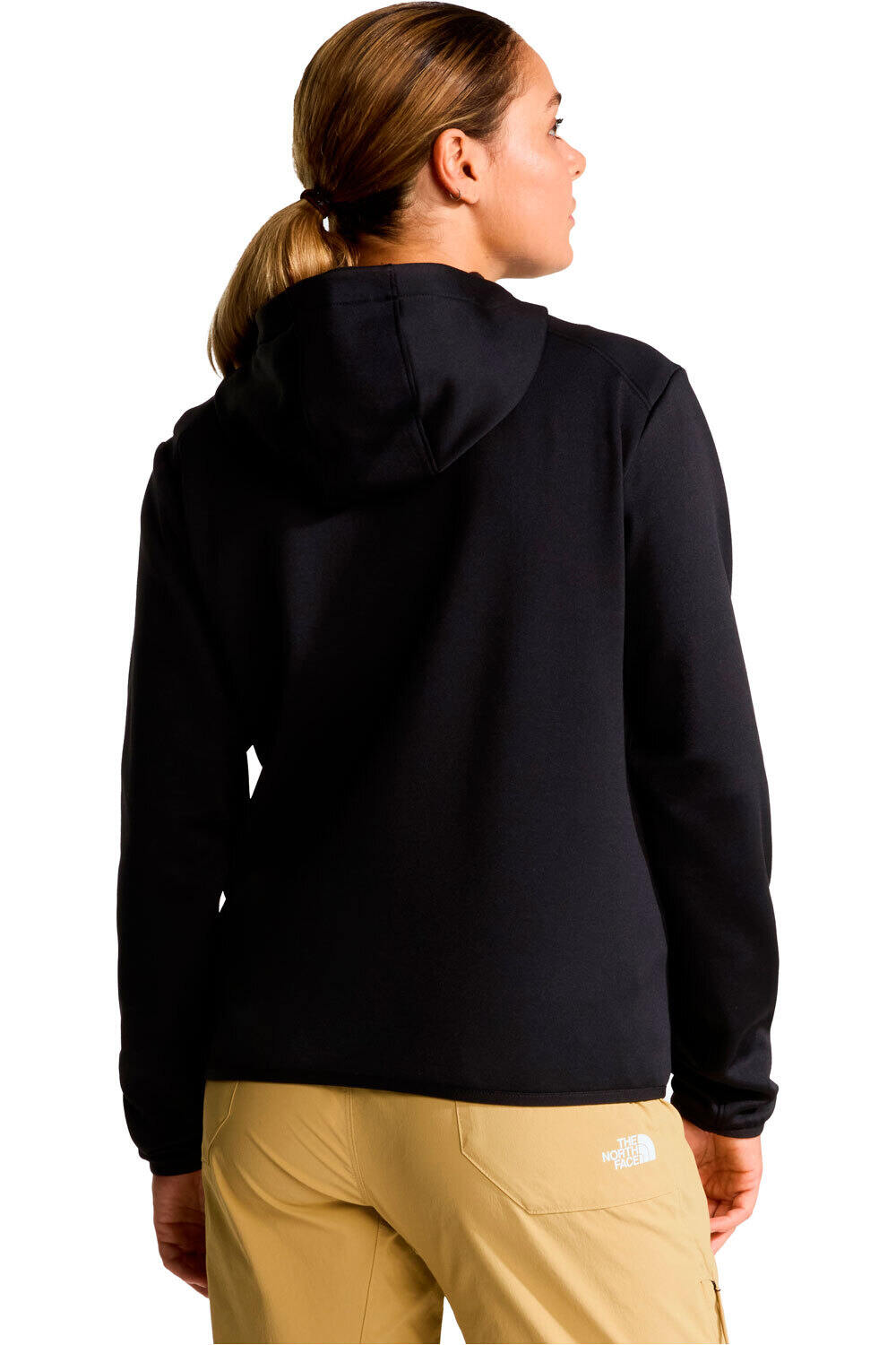 The North Face forro polar mujer W TNF PERFORMANCE FLEECE FULL ZIP HOODIE vista trasera