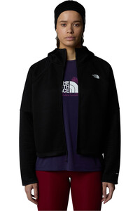 The North Face forro polar mujer W VERTICAL THERMAL FZ HOODIE vista detalle
