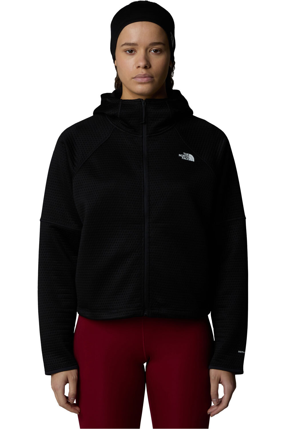 The North Face forro polar mujer W VERTICAL THERMAL FZ HOODIE vista frontal