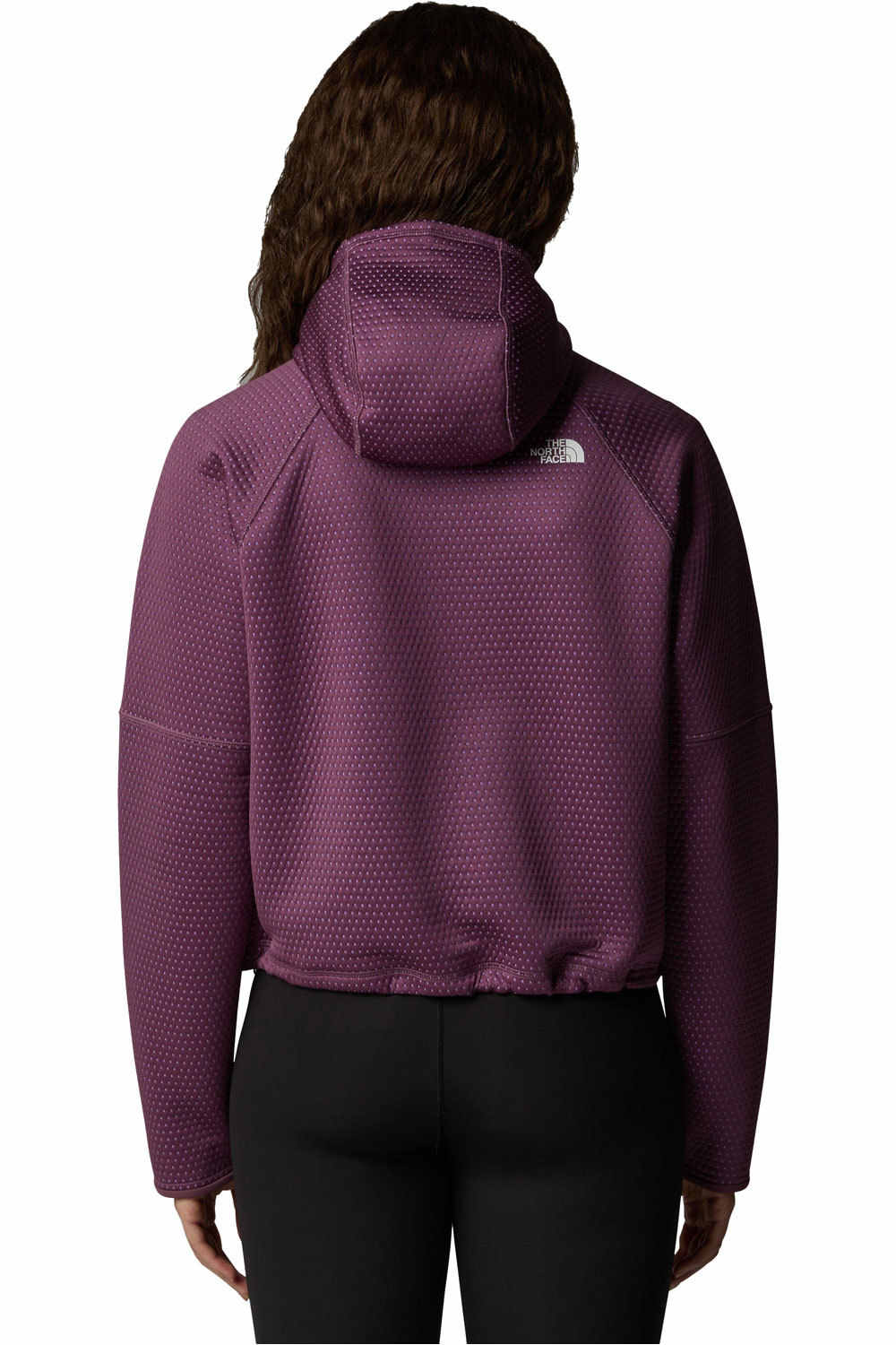 The North Face forro polar mujer W VERTICAL THERMAL FZ HOODIE vista trasera