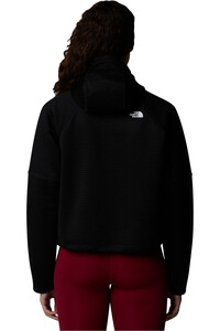 The North Face forro polar mujer W VERTICAL THERMAL FZ HOODIE vista trasera